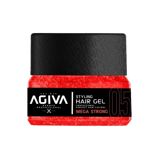 [M.16161] Agiva Styling Haargel Mega Strong - Rot n°05 200ml