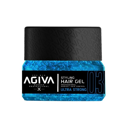 [M.16158] Agiva Styling Haargel Ultra Strong - Blau n°03 200ml