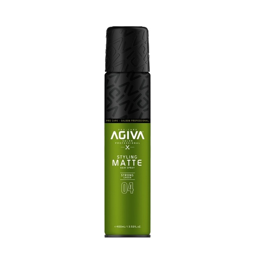 [M.16177] Agiva Styling MATTE Haarspray Strong Green n°04 400ml