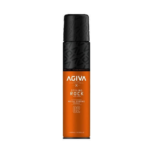 [M.16175] Agiva Styling ROCK Haarspray Mega Strong Orange n°02 400ml