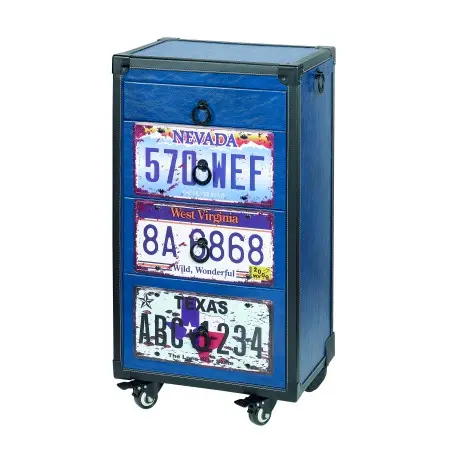 [M.17269] BARBURYS BARBIER‐TROLLEY CASH AUS HOLZ