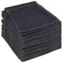 BOB TUO Baumwollhandtuch Schwarz 50*85cm 12Stk