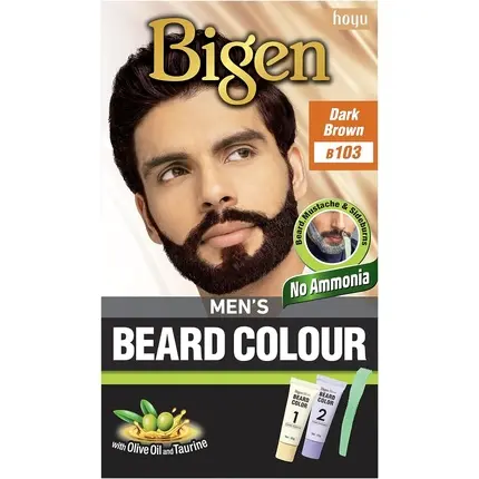 [M.14690] Bigen Men's Beard Colour Dark Brown #103