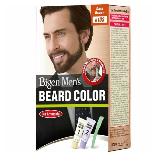 [M.14690] Bigen Men's Beard Colour Dark Brown #103