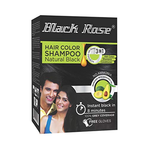 [M.16074] Black Rose Henna Color Shampoo Ammonia Free 12x15gr