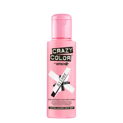 [M.15601] CRAZY COLOR Semi-Permanent Tönung n°027 SILVER 100ML