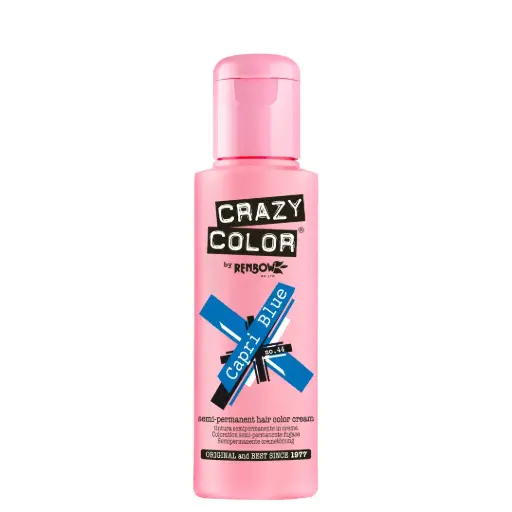 [M.15569] CRAZY COLOR Semi-Permanent Tönung n°44 CAPRI BLUE 100ML