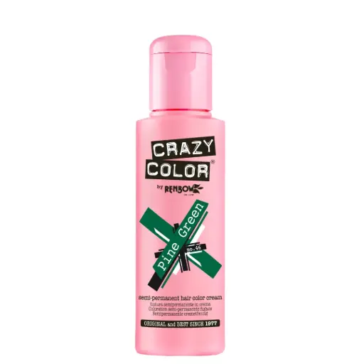 [M.15571] CRAZY COLOR Semi-Permanent Tönung n°46 PINE GREEN 100ML