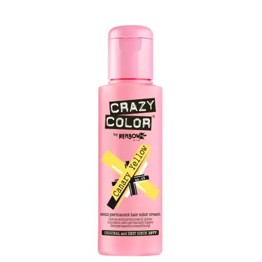 [M.15572] CRAZY COLOR Semi-Permanent Tönung n°49 CANARY YELLOW 100ML