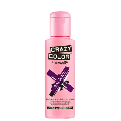 [M.15574] CRAZY COLOR Semi-Permanent Tönung n°51 BORDEAUX 100ML