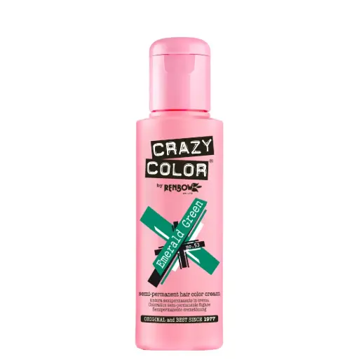 [M.15575] CRAZY COLOR Semi-Permanent Tönung n°53 EMERALD GREEN 100ML