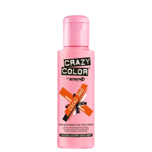 [M.15579] CRAZY COLOR Semi-Permanent Tönung n°57 CORAL RED 100ML