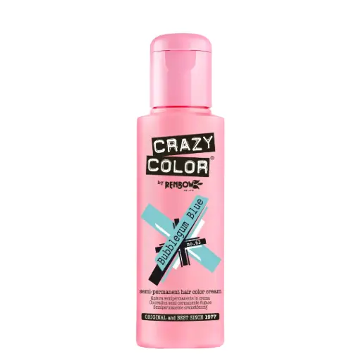 [M.15584] CRAZY COLOR Semi-Permanent Tönung n°63 BUBBLEGUM BLUE 100ML