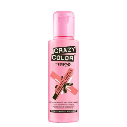 [M.15591] CRAZY COLOR Semi-Permanent Tönung n°70 PEACHY CORAL 100ML