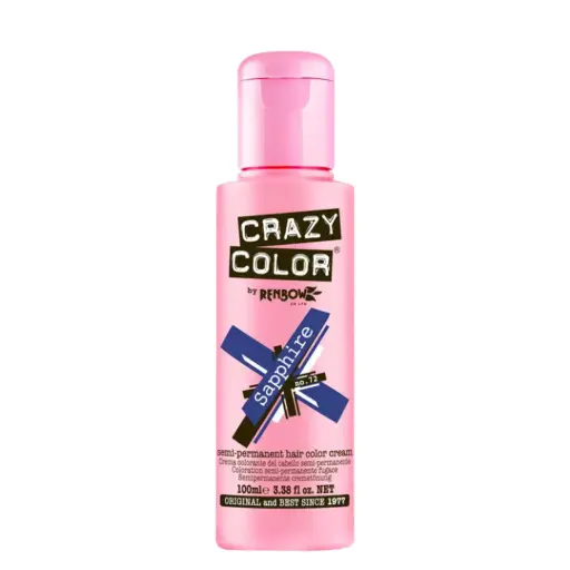 [M.15593] CRAZY COLOR Semi-Permanent Tönung n°72 SAPPHIRE 100ML