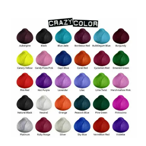 [M.15621] CRAZY COLOR Shade chart / Farbkarte A5