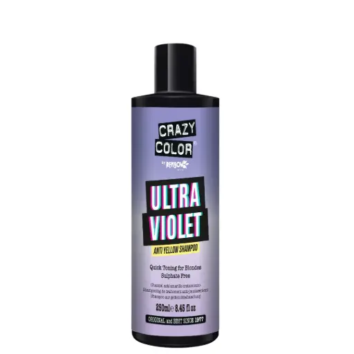 [M.15618] CRAZY COLOR ULTRA VIOLET Shampoo zur gelbstichbehandlung 250ML