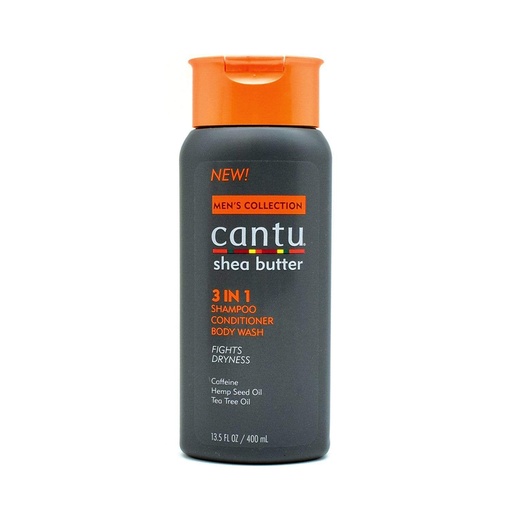 [M.14699] Cantu Men 3in1 Shampoo & Conditioner & Body wash 13.5oz