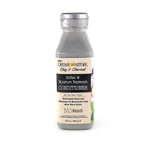 [M.10565] Creme Of Nature Clay & Charcoal Replenishing Conditioner 12oz