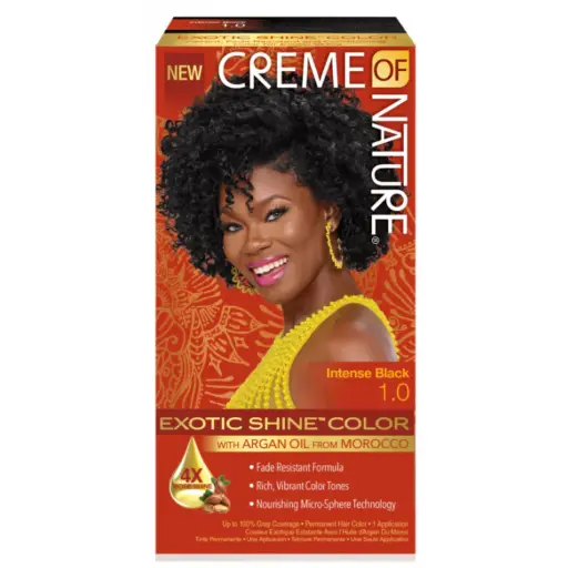 [M.14631] Creme Of Nature Color with Argan Oil Intense Black 1.0