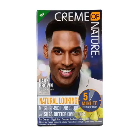 [M.17263] Creme Of Nature Men's Liquid Hair Color Dark Brown