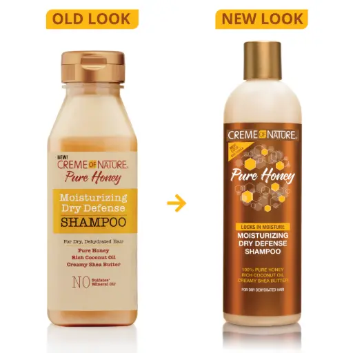 [M.14800] Creme Of Nature Pure Honey Dry Defense Shampoo 12oz