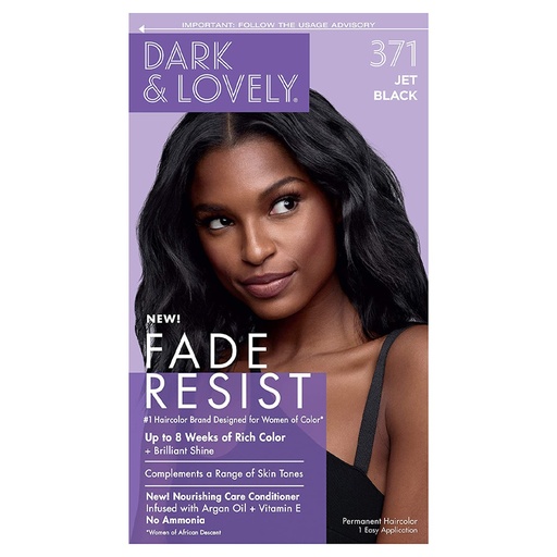 [M.13173] Dark & Lovely Color # Jet Black 371