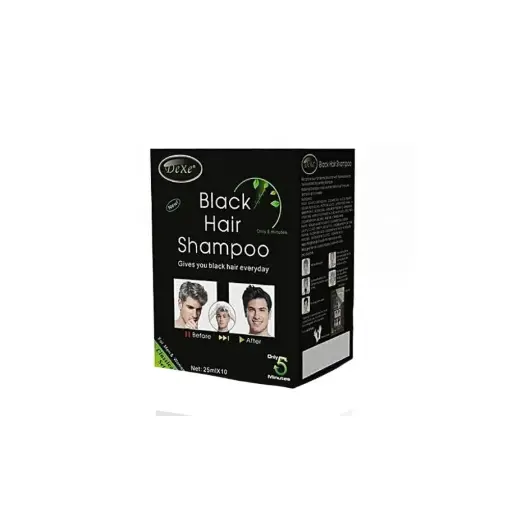 [M.15248] Dexe Black Hair Shampoo 10x25ml