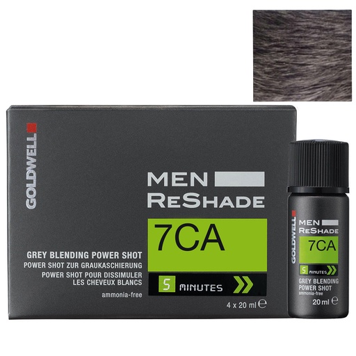 [M.14488] Goldwell Color Men Reshade Power Shots 7CA 4x20ml.