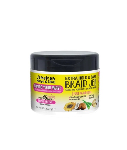 [M.16517] Jamaican Mango & Lime Braids Your Way Extra Hold Braid Gel 8oz