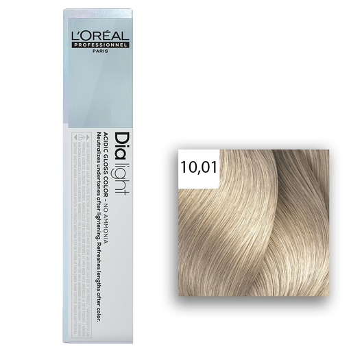 [M.16246] L'Oréal Professionnel DIA LIGHT Haartönung 10,01 Milkshake Platinblond Leicht Asch 60ml