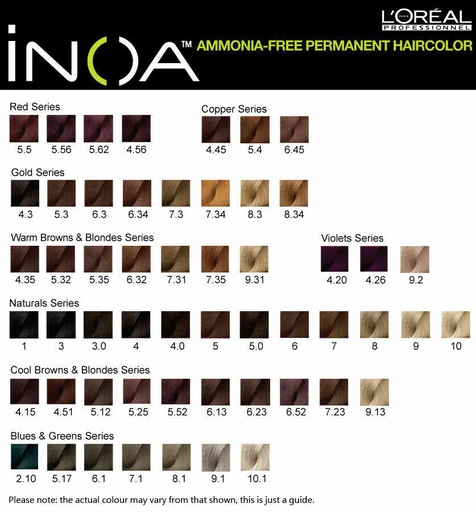 [M.16448] L'Oréal Professionnel INOA Farbkarte