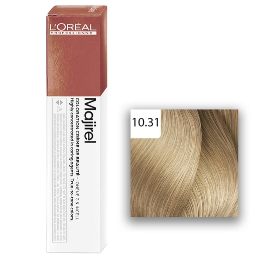 [M.10126] L'Oréal Professionnel MAJIREL 10,31 Platinblond Gold Asch 60ml