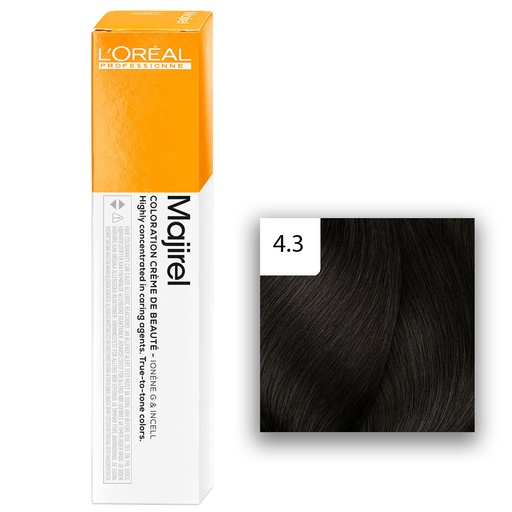 [M.10102] L'Oréal Professionnel MAJIREL 4,3 Mittelbraun Gold 60ml