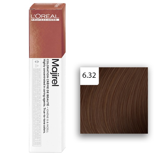 [M.10097] L'Oréal Professionnel MAJIREL 6,32 Dunkelblond Gold Irisé 60ml