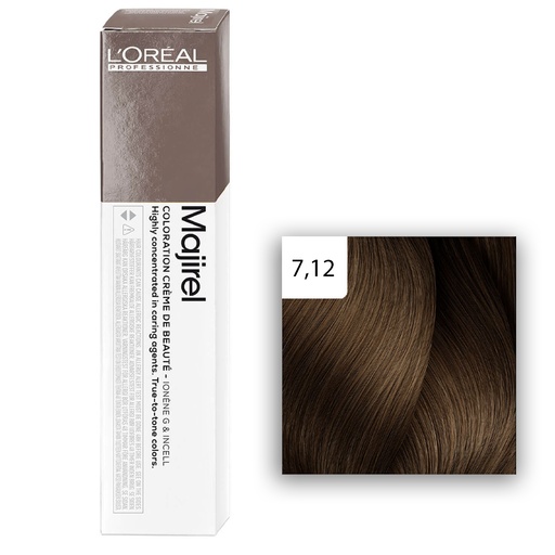 [M.16279] L'Oréal Professionnel MAJIREL 7,12 Mittelblond Asch Irise 60ml