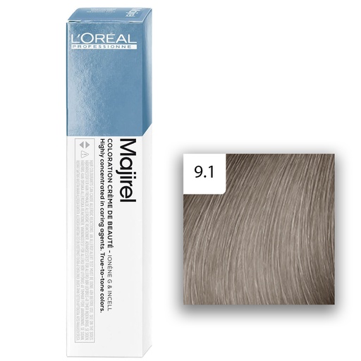 [M.10093] L'Oréal Professionnel MAJIREL 9,1 Sehr Helles Blond Asch 60ml