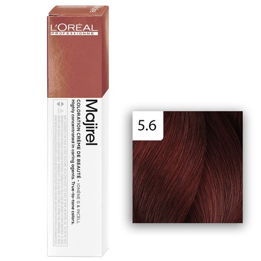 [M.13527] L'Oréal Professionnel MAJIREL Glow 5,6 Hellbraun Rot 60ml