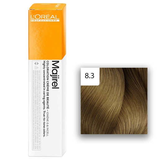 [M.13522] L'Oréal Professionnel MAJIREL Glow 8,3 Hellblond Gold 60ml