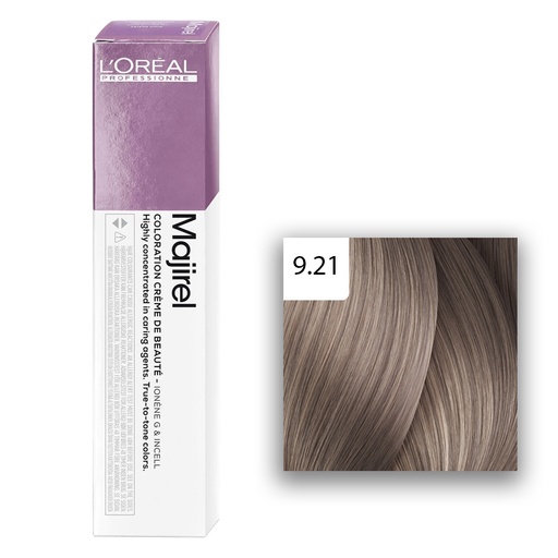 [M.10159] L'Oréal Professionnel MAJIREL Glow 9,21 Sehr Helles Blond Irisé Asch 60ml