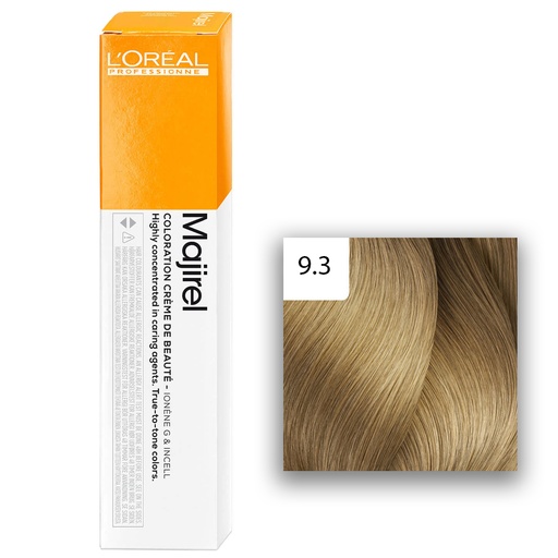 [M.13521] L'Oréal Professionnel MAJIREL Glow 9,3 Sehr Helles Blond Gold 60ml