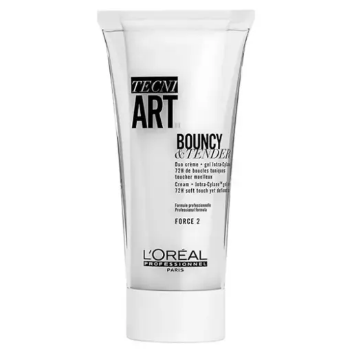 [M.16434] L'Oréal Professionnel Tecni .Art Bouncy & Tender Force 2 Crème + Gel 150ml