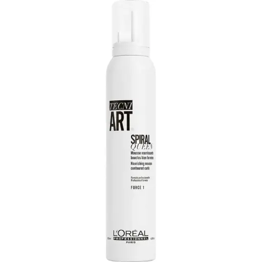 [M.16436] L'Oréal Professionnel Tecni .Art Spiral Queen Force 1 Pflegende Mousse 200ml