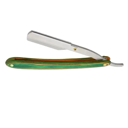 [M.16837] MAD Barbershop Rasiermesser-Holz grün