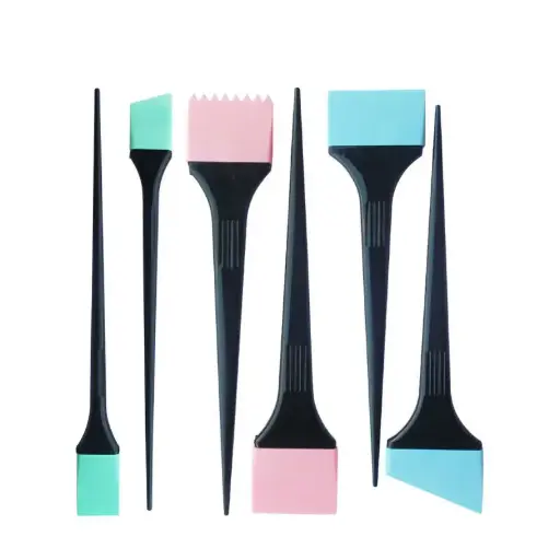 [M.16760] MAD Gumm Färbepinsel-Set farbig 6Stk 