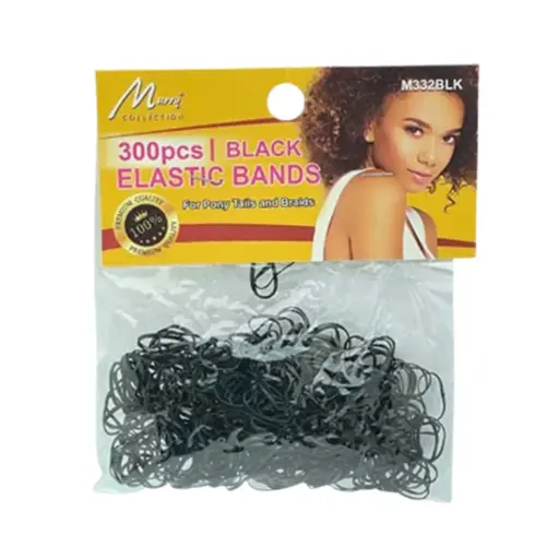 [M.15846] Magic Collection Elastic Rubberbands Black 300Stk