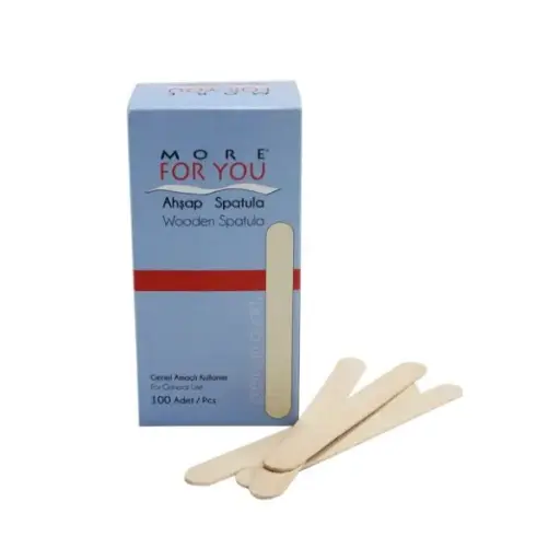 [M.17046] More For You Holzspatel gross Pack 100Stk.