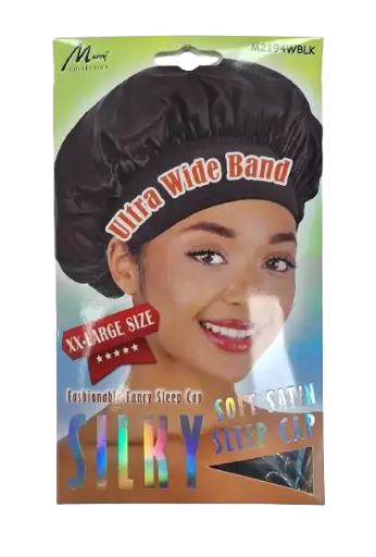[M.17290] Murry Sleep Bonnet Wide Band XXL Black