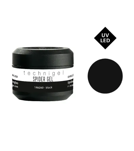 [M.17684] PEGGY SAGE Farbgel SPIDERGEL UV&LED  Schwarz -5g