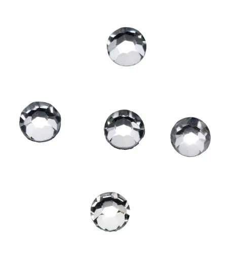 [M.17647] PEGGY SAGE Kristall-Nageldekors - argent-2mm*48stk